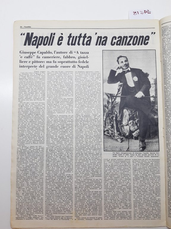 Guareschi Satira politica Candido settimanale del sabato n. 20 1956