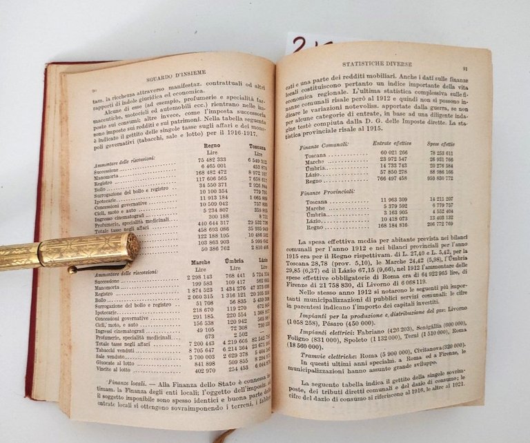 Guida d'Italia Italia centrale 1° volume 1924 1° edizione TCI