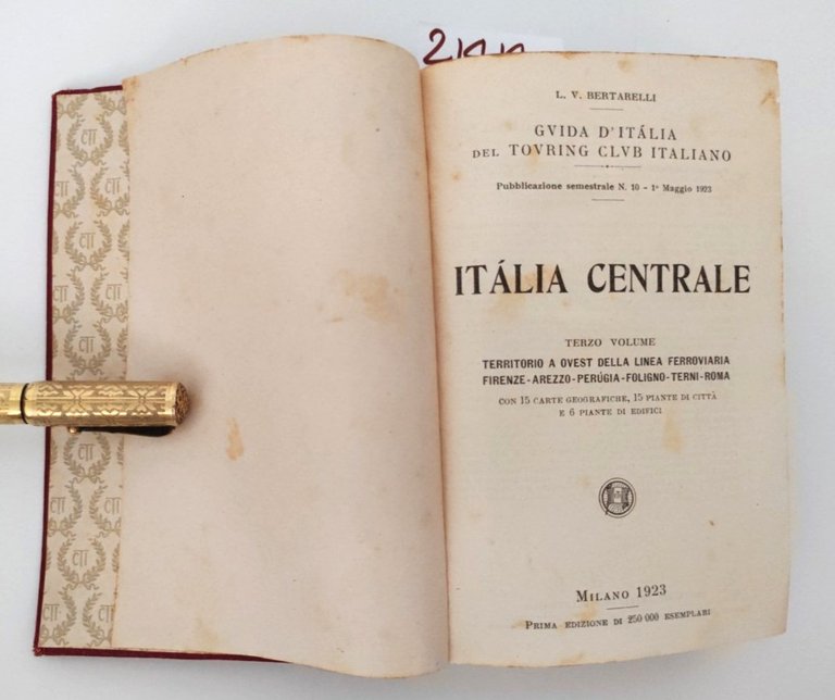 Guida d'Italia Italia centrale 3° volume 1923 TCI