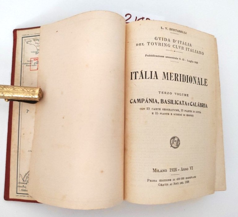Guida l'Italia Italia meridionale 3° volume 1928 Campania Basilicata e …