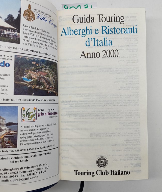 Guida Touring Alberghi e ristoranti d'Italia 2000