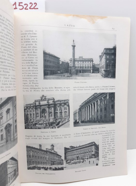 Guide regionali illustrate Lazio 1° volume Capriolo e Massimino 1913 | Immagine Gallery 5