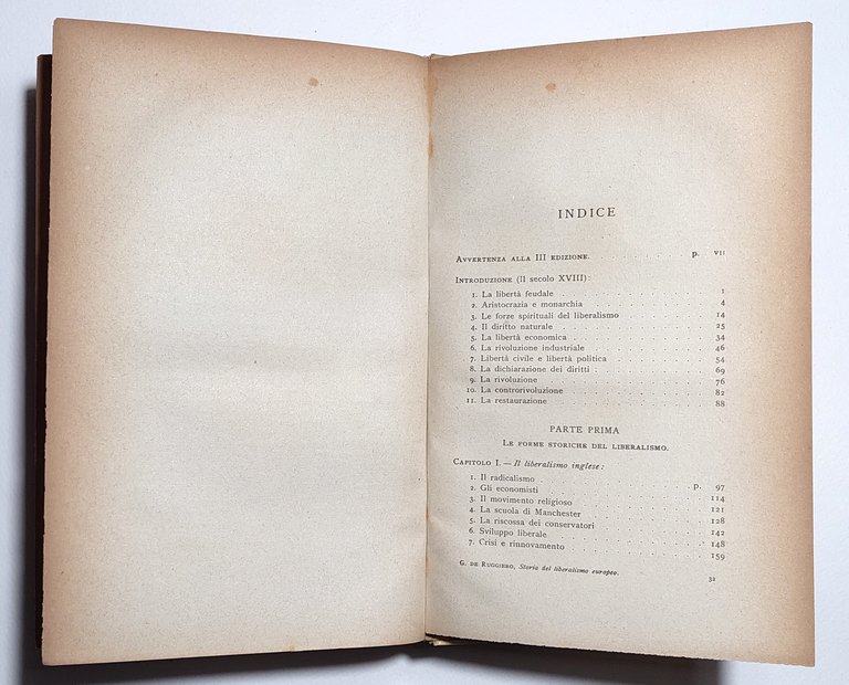 Guido De Ruggiero Storia della liberalismo europeo 4° edizione Laterza …