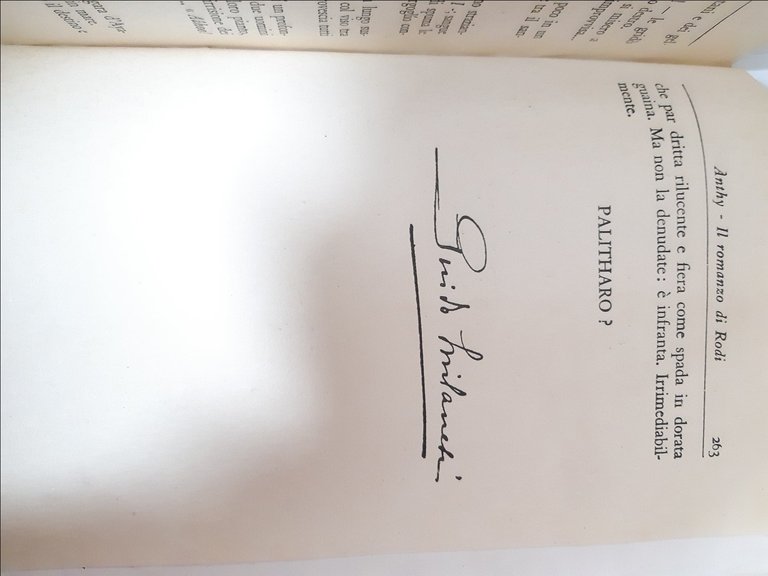 Guido Milanesi Anthy Mondadori XIV edizione 1942 autografato