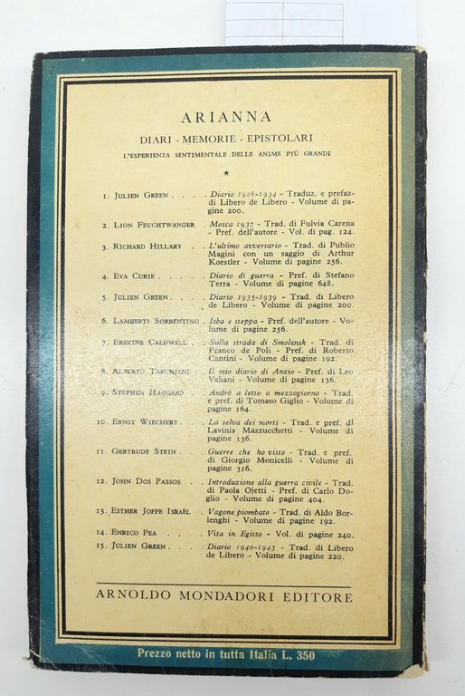 Guido Milanesi La Bianca Croce Mondadori 1951 | Immagine Gallery 7