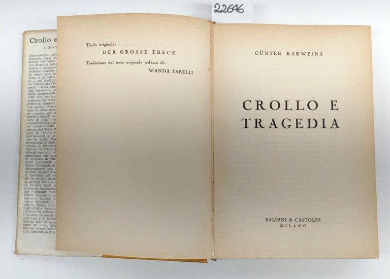 Gunter Karweina Crollo e tragedia Baldini e Castoldi 1961
