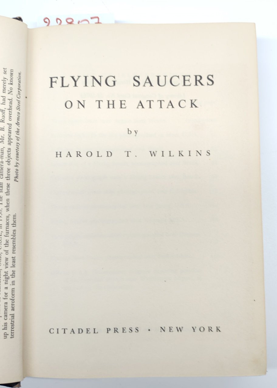 Harold T. Wilkins Flyning saucers on the Attack New York … | Immagine principale