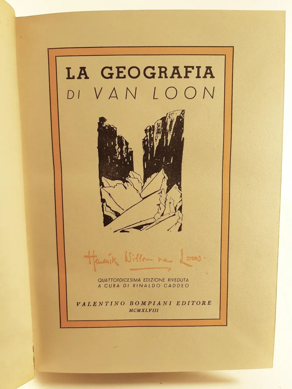 Hendrick W. Van Loon La geografia Bompiani 1948 | Immagine principale