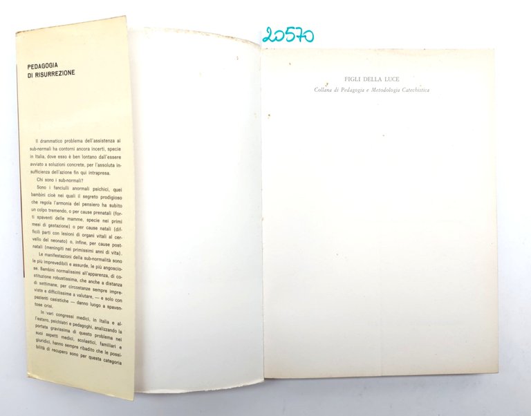 Henri Bissonier Pedagogia di risurrezione ElleDiCi Torino 1966