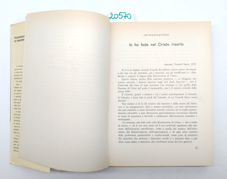 Henri Bissonier Pedagogia di risurrezione ElleDiCi Torino 1966