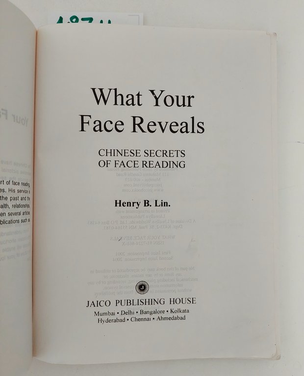 Henry B. Lin What your face reveals chinese Secrets of …