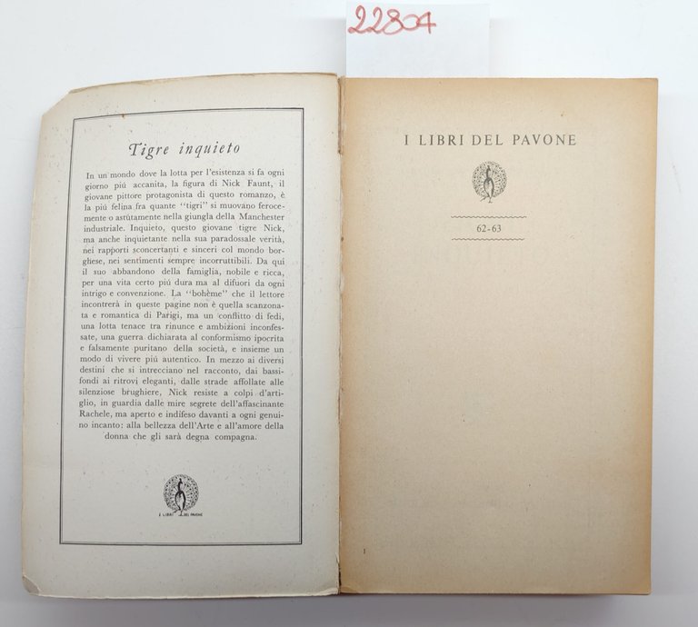 Howard Spring Tigre inquieto edizione integrale Mondadori 1955 1° edizione | Immagine Gallery 3