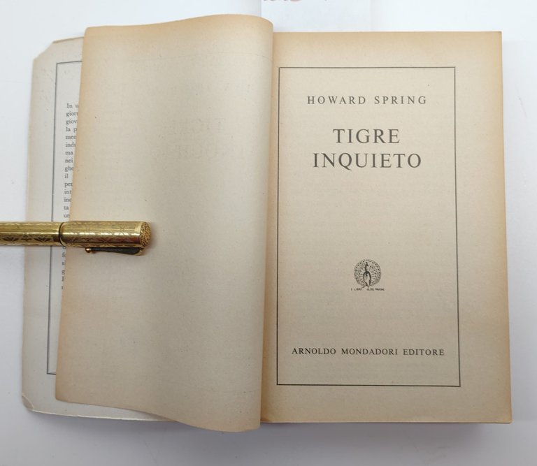 Howard Spring Tigre inquieto edizione integrale Mondadori 1955 1° edizione | Immagine Gallery 4