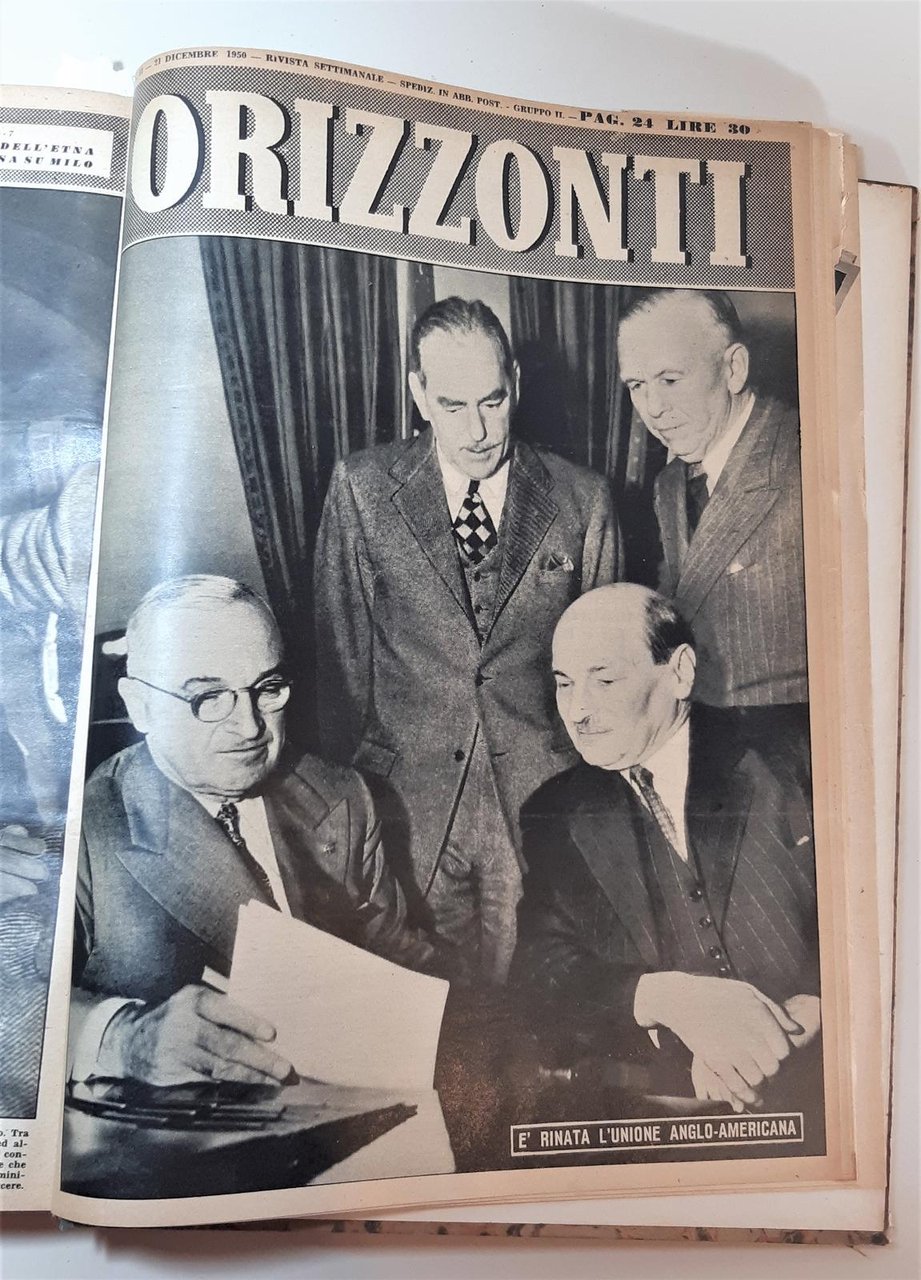 Raccolta Rivista settimanale Orizzonti 1950
