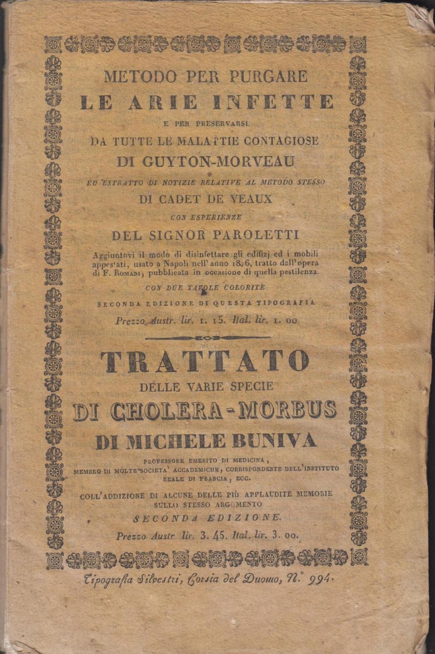 Guyton Morveau Metodo per purgare le arie infette e per …