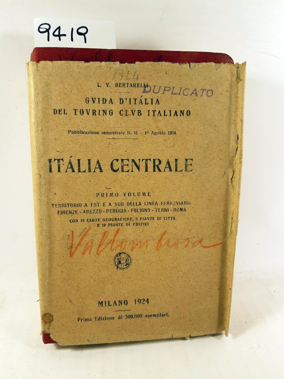 Bertarelli Guida d'Italia del Touring Club Italiano Italia centrale 1∞ …
