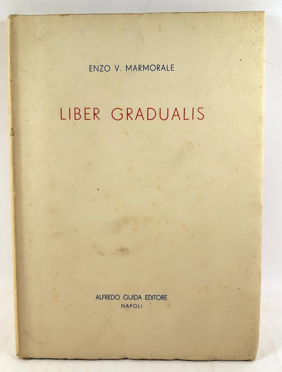Enzo V. Marmorale Liber gradualis Guida editore 1936