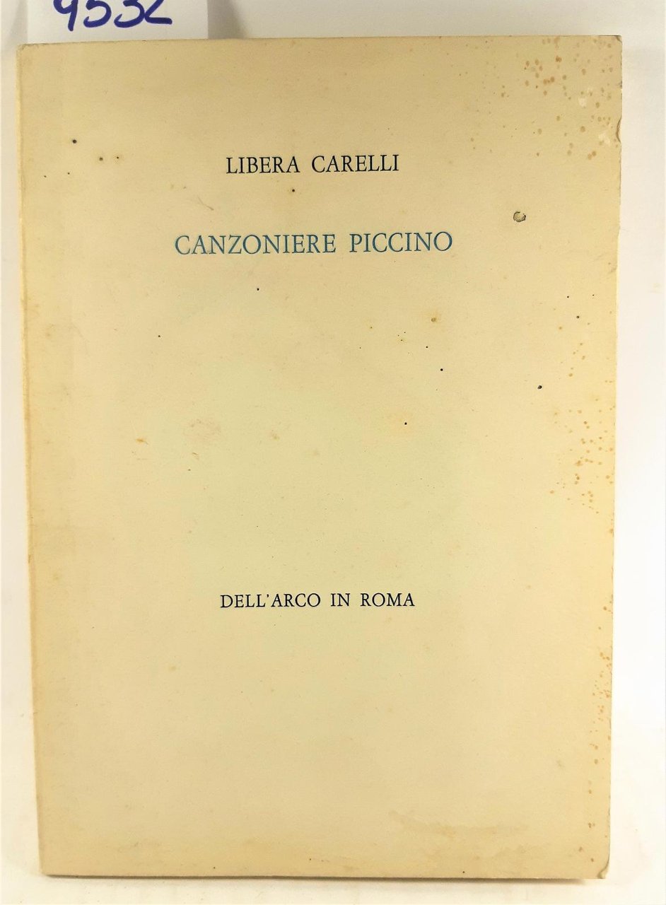 Libera Carelli Canzoniere piccino Dell'Arco in Roma 1963