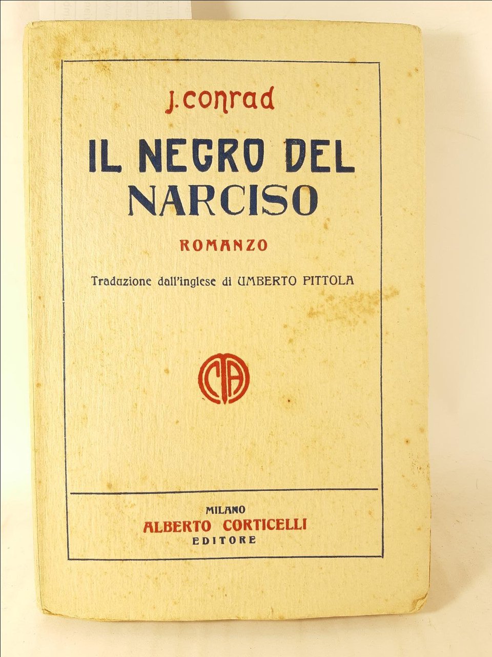 J Conrad Il negro del Narciso Corticelli 1930