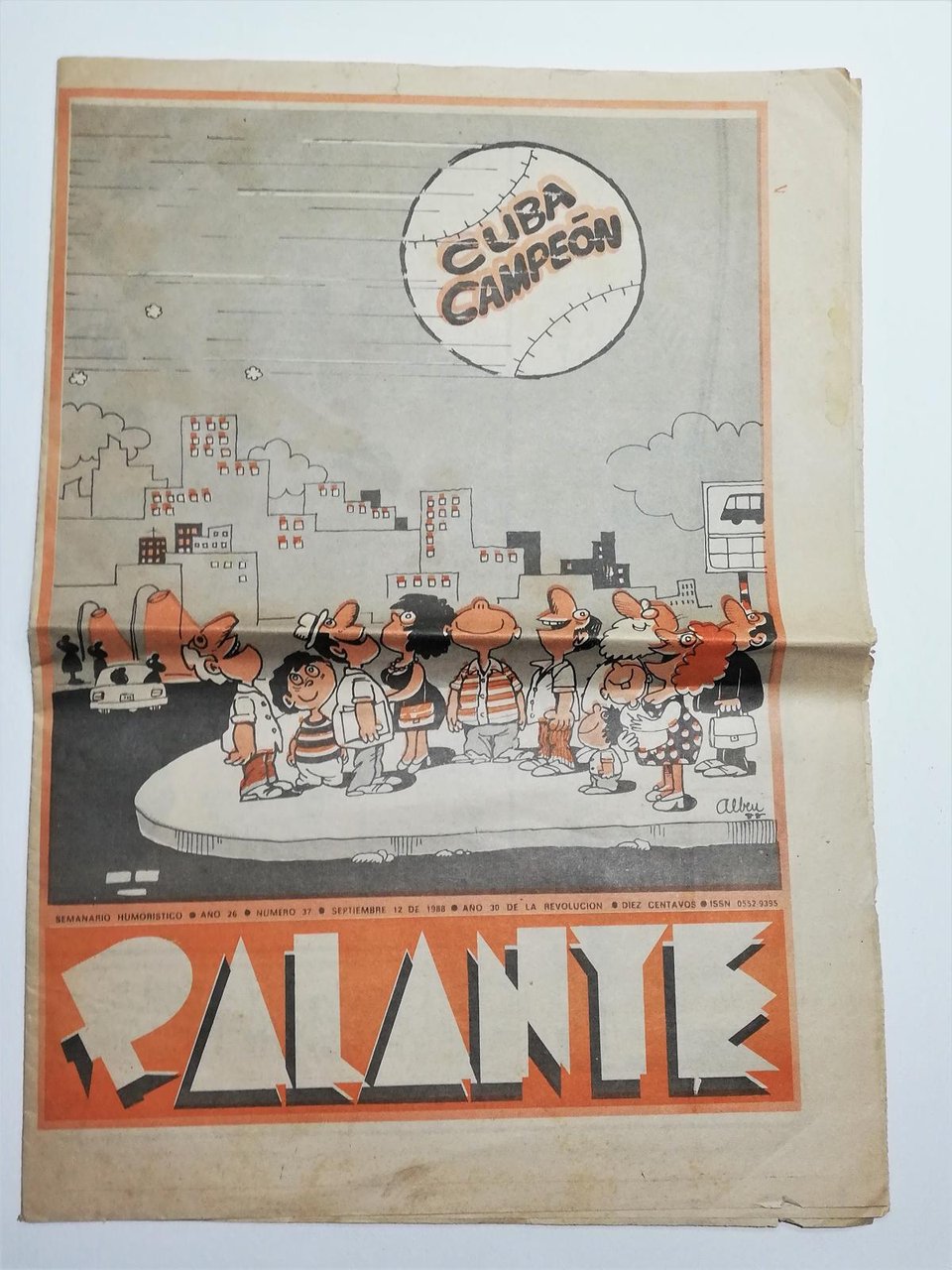 Palante settimanale umoristico cubano due numeri 9-1988 10-1989 Illustrati