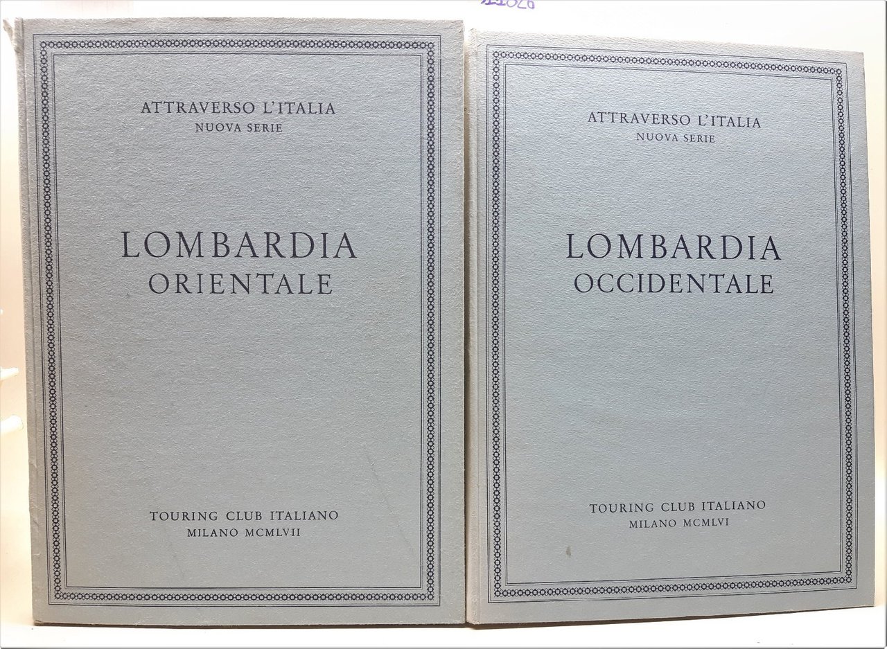 Lombardia occidentale e orientale 1956-1957 due volumi Touring Club Italiano