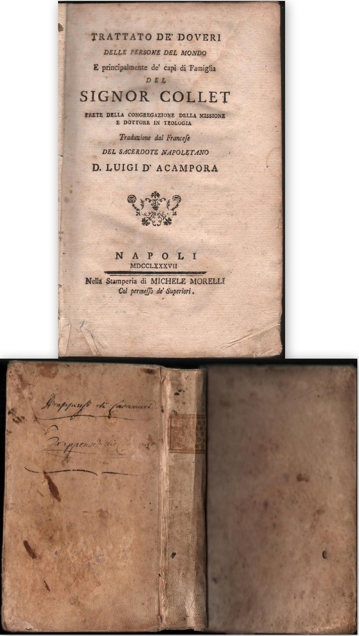 Trattato De Doveri Delle Persone Del Mondo Collet Trad. Di …