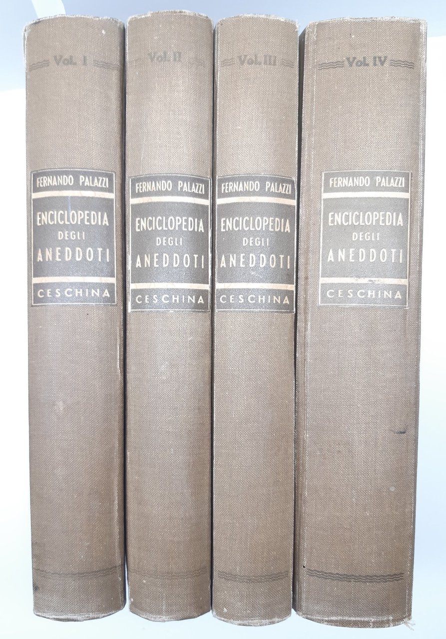 Fernando Palazzi Enciclopedia degli aneddoti Ceschina 1943