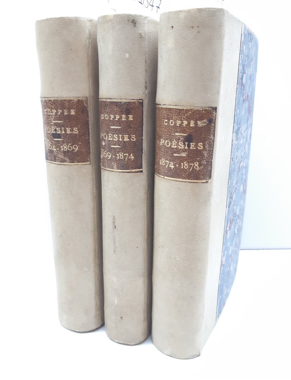 Poesie De Francois Coppee 1869 -1878 tre volumi Lemerre Paris