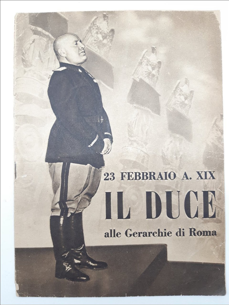 Il Duce alle gerarchie di Roma, discorso del 23 febbraio …