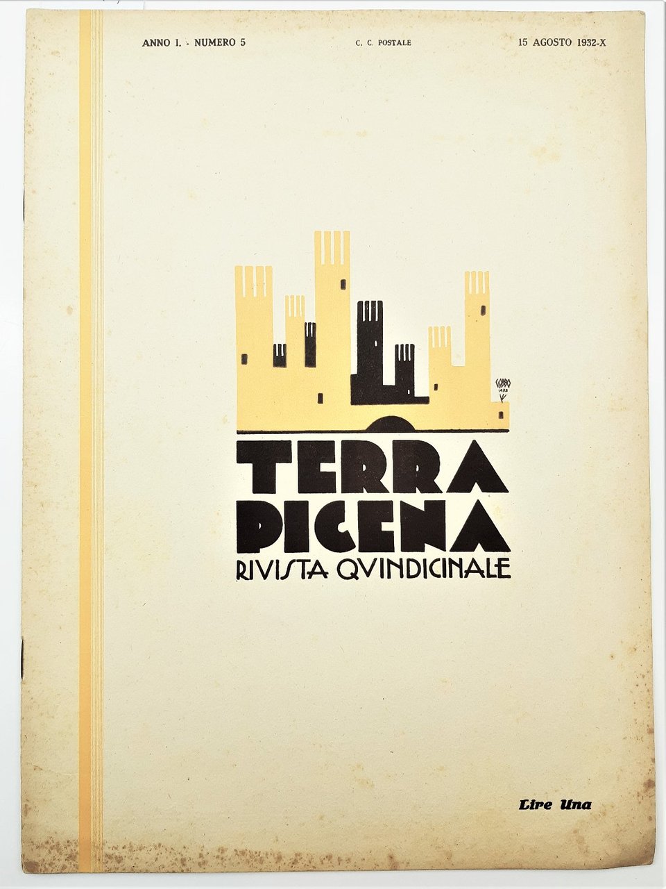 Terra Picena rivista quindicinale anno 1 numero 5 15 agosto …