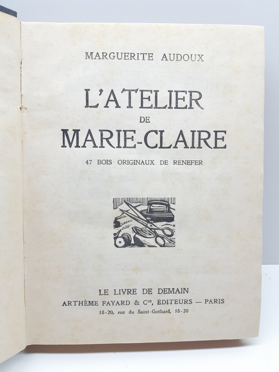 Marguerite Audoux L'atelier De Marie Claire 47 xilografie Renefer 1928 …