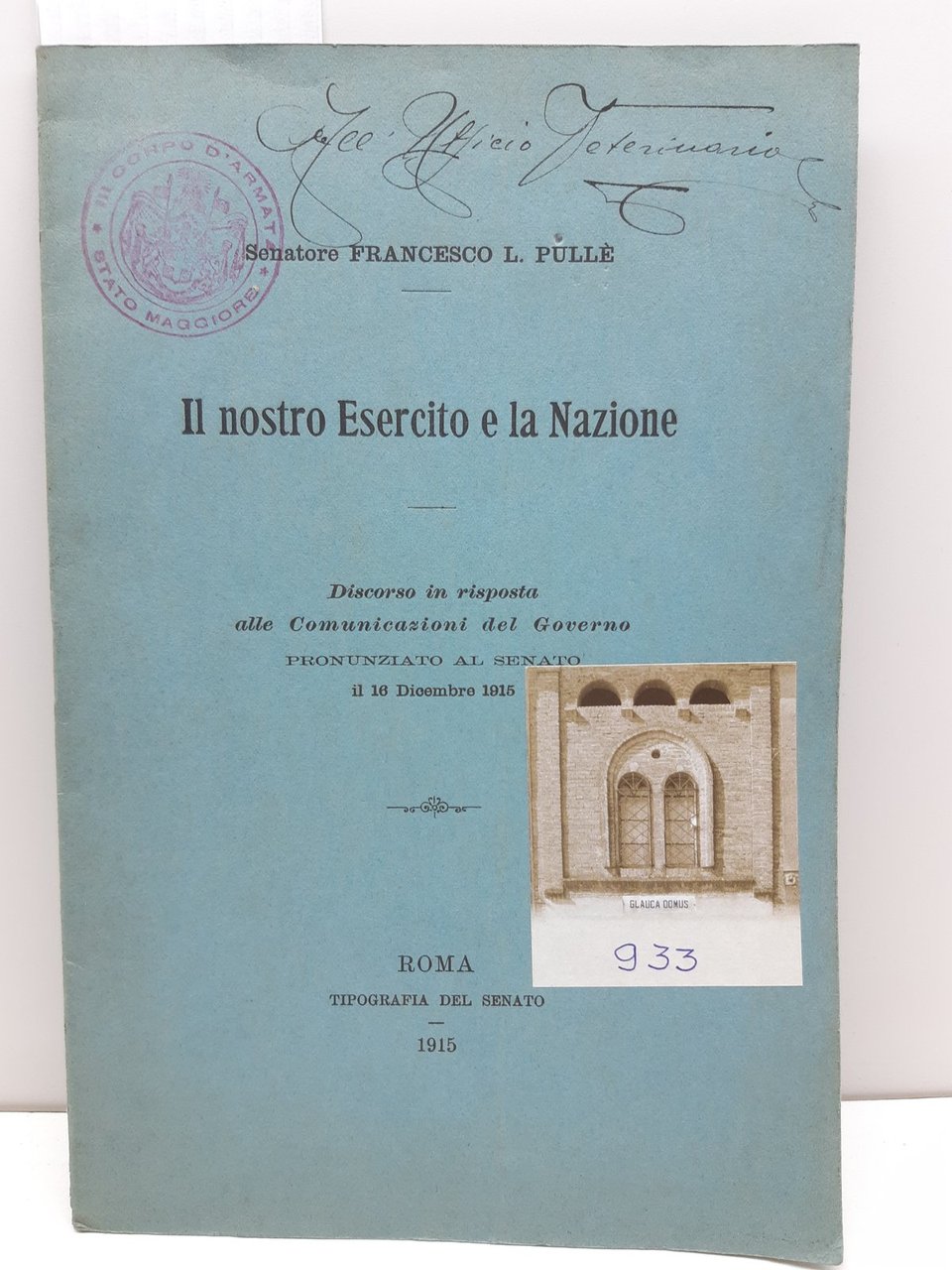 Francesco PullË Il nostro esercito e la nazione discorso del …
