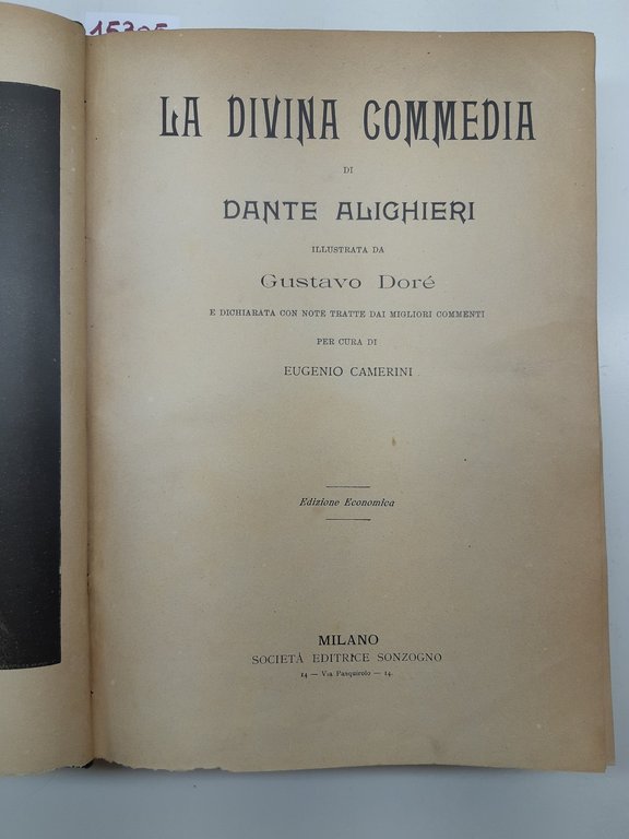 Due tomi in un volume illustrati da Gustavo DorË: Divina Commedia e Il Paradiso Perduto 1904 1887
