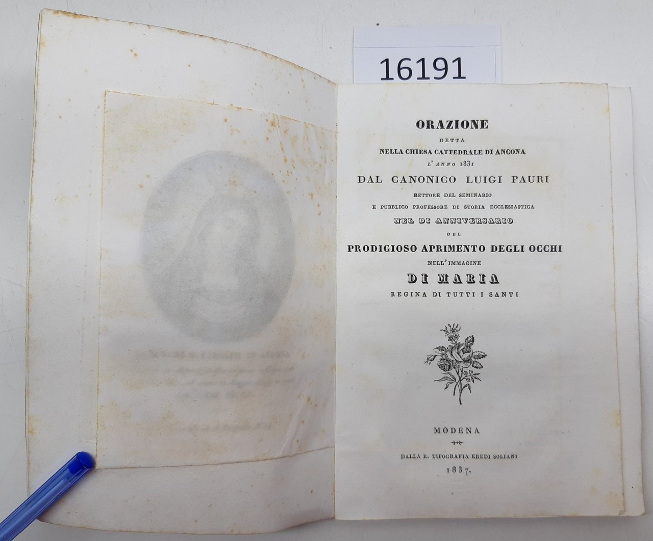 L. Pauri Orazione nella cattedrale di anniversario miracolo di Maria …