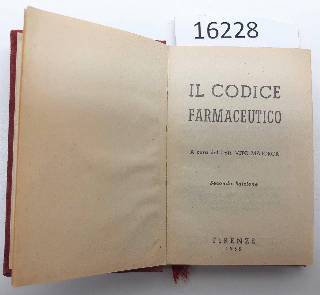 V. Majorca Il Codice Farmaceutico Firenze 1955