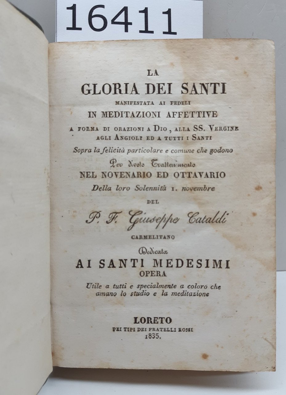 Giuseppe Cataldi La gloria dei Santi manifestata ai fedeli in …