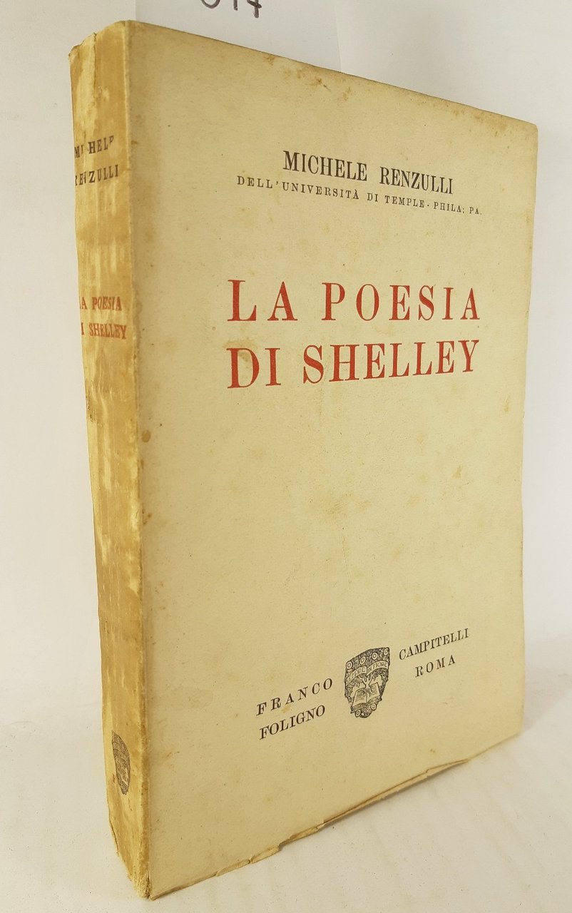 Michele Renzulli La poesia di Shelley Campitelli 1932