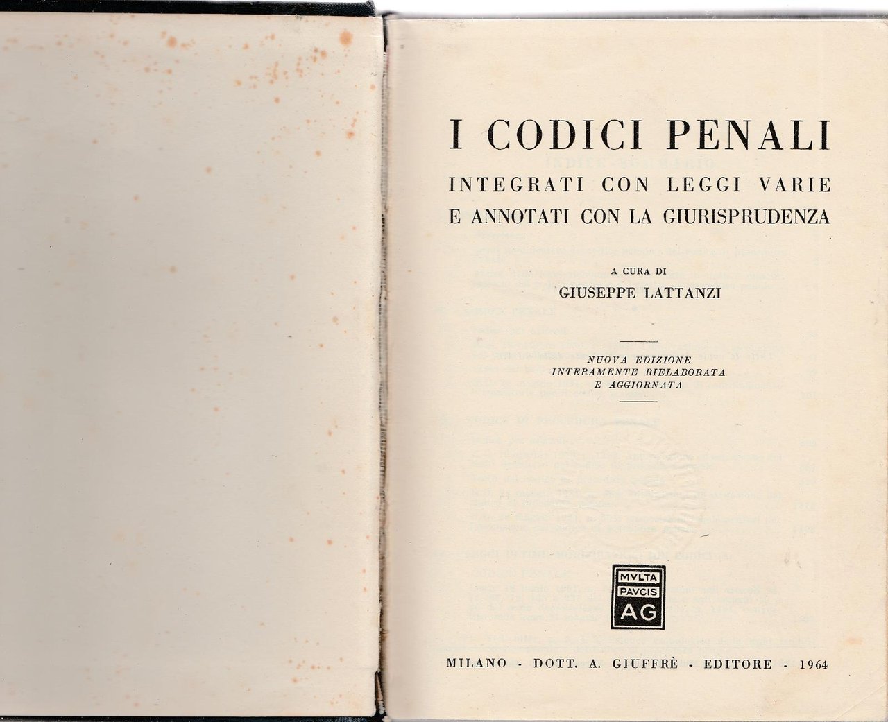 I Codici Penali Integrati Con Leggi Varie A Cura Di …