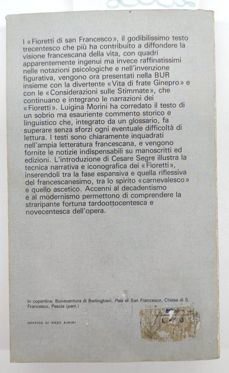 I Fioretti di San Francesco BUR Rizzoli 2° edizione 1992 | Immagine Gallery 3