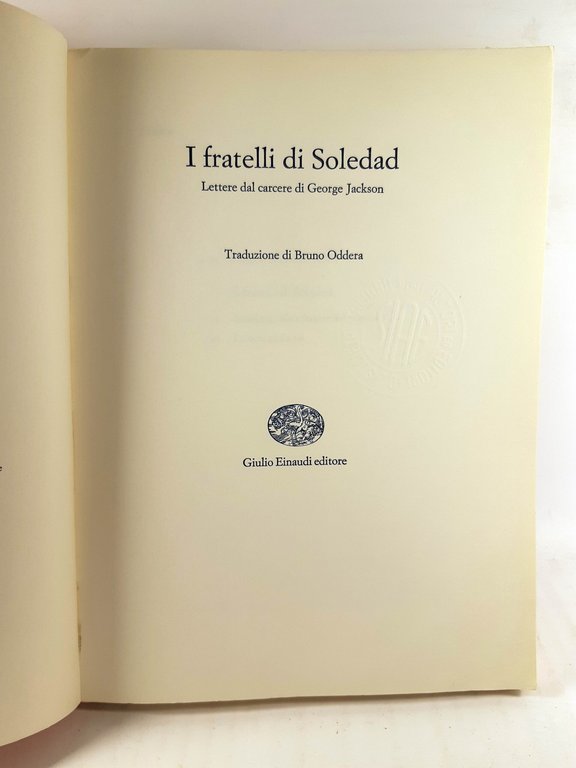 I fratelli di Soledad Lettere dal carcere di George Jackson … | Immagine Gallery 2