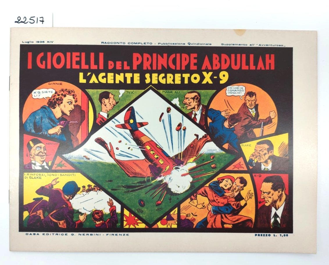 I gioielli del principe Abdullah l'agente segreto X-9 Nerbini ristampa …