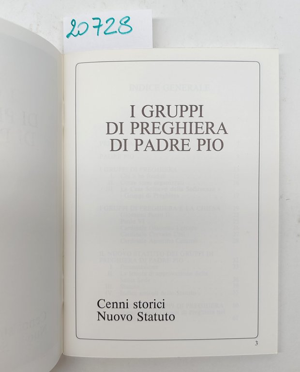 I gruppi di preghiera di Padre Pio Cenni storici Il …