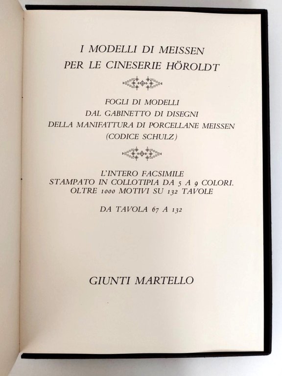 I modelli di Meissen per le cineserie Höroldt Giunti 1981 | Immagine Gallery 20