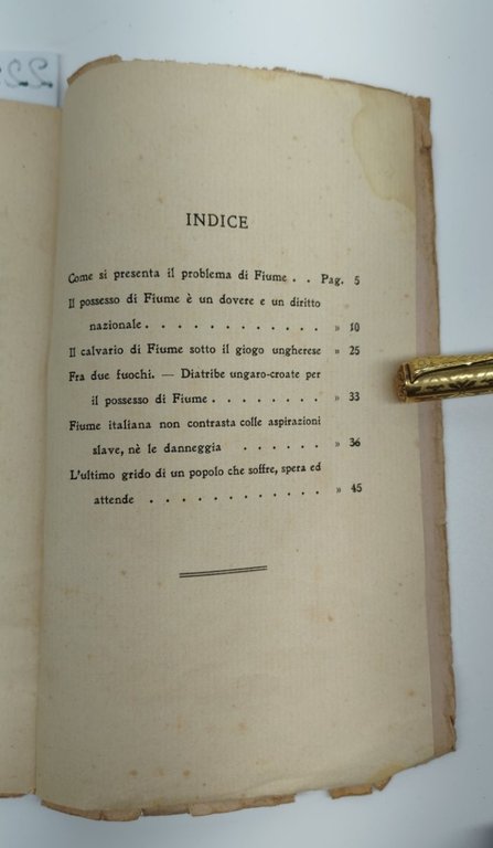Icilio Baccich Fiume il Quarnero e gli interessi d'Italia ne …