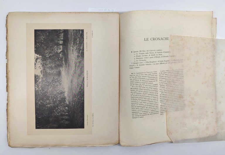 Il convito libro III marzo 1895 Adolfo De Bosis