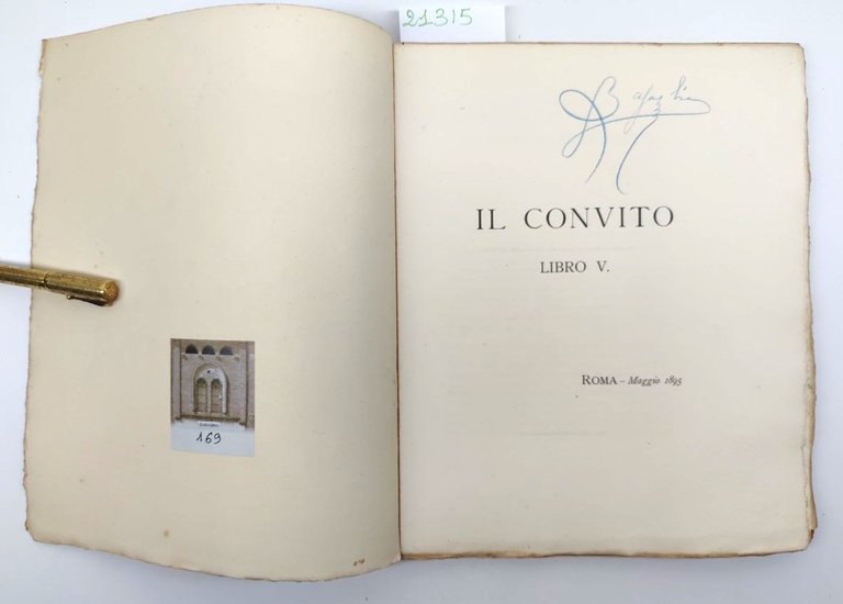 Il convito libro V Maggio 1895 Adolfo De Bosis