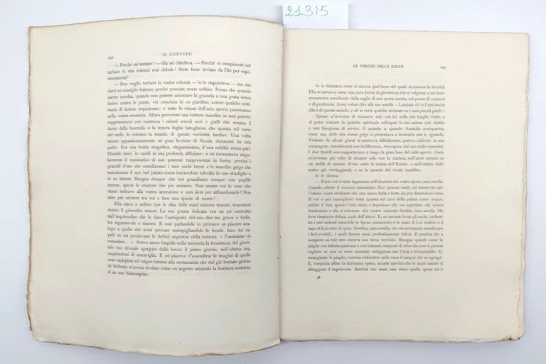 Il convito libro V Maggio 1895 Adolfo De Bosis