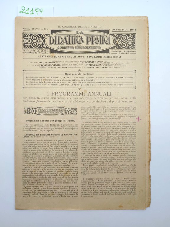 Il corriere delle maestre La didattica pratica numero 1 20 … | Immagine Gallery 1