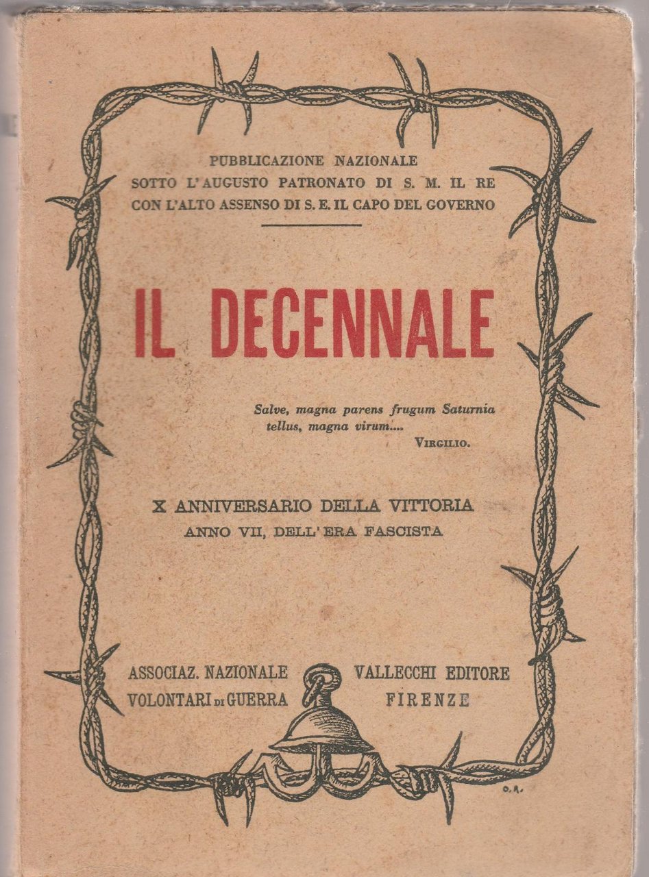 Il decennale Associazione nazionale volontari di guerra 1929