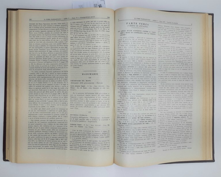 Il foro napoletano rassegna mensile di giurisprudenza anno V 1957 …